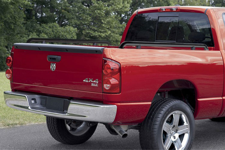 Mopar Black Powder Coat Bed Rails 02-08 Dodge Ram LB Mopar Black Powder Coat Bed Rails 02-08 Dodge Ram LB